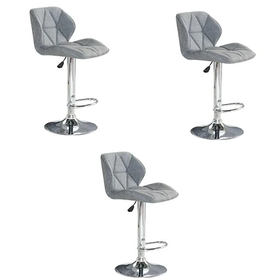 Heavenly Collection Modern Adjustable Stool with stainless steel frame