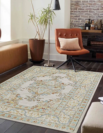 ECARPET Esme 6'7" x 9'6" Tapis pour Salon, Chambre, Salle A Manger, Entrée, Couloir et Plus Encore.