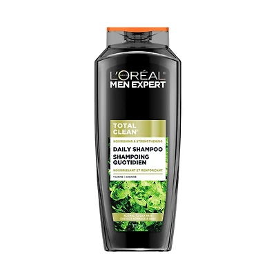 L'Oréal Paris Men Expert Total Clean Shampoo 375ml, From Normal to Oily Hair