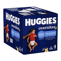 Couches pour bébé Huggies Overnites Nighttime, tailles: 3-7 |36- 66 unités Tailles 3-7| 36-66 Unités