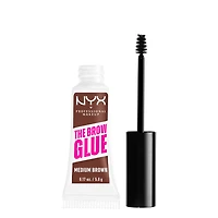Nyx Professional Makeup, The Brow Glue, Instant Brow Styler, 16H Extreme Hold, Vegan Formula - Medium Brown, 0.18oz / 5g