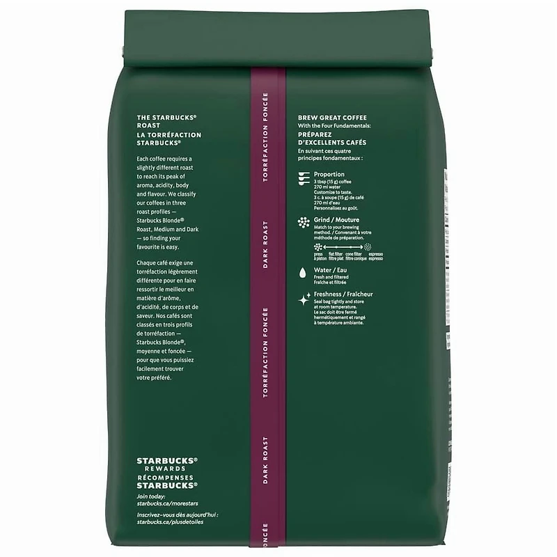 STARBUCKS Espresso Roast Coffee Whole Bean 907 g