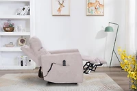 Topline Home Furnishings Power Lift Recliner with Adjustable Headrest
