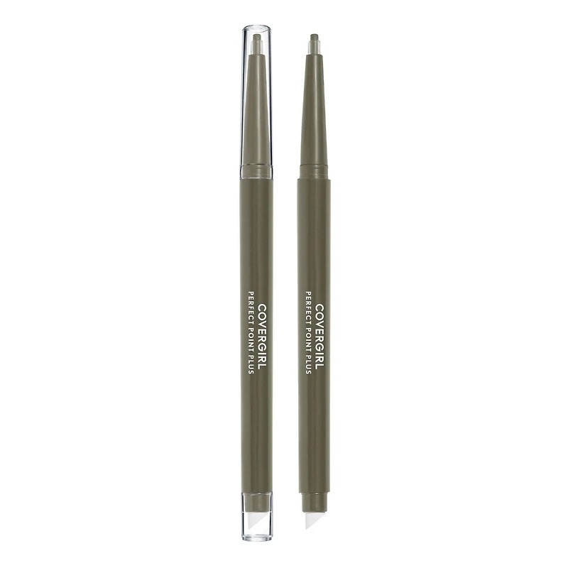 Covergirl - Crayon Perfect Point Plus, pointe microfine, ligne précise, embout estompeur intégré pour un regard doux et fum