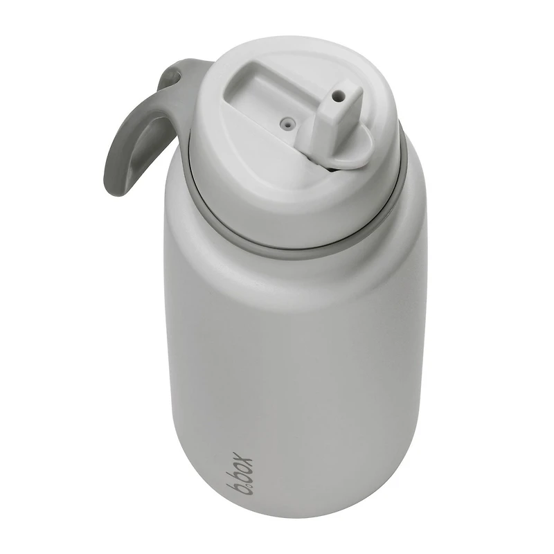 b.box - 34oz Insulated Flip Top Drink Tumbler with Straw Large and Durable Water Bottle for Teens & Adults Travel Water Bottle Triple Layer Insulation BPA Free 34oz