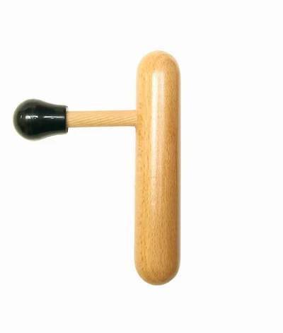 Master Massage Protège pouce en bois, avec barre de pression en forme de T pour points sensibles et tissus profonds