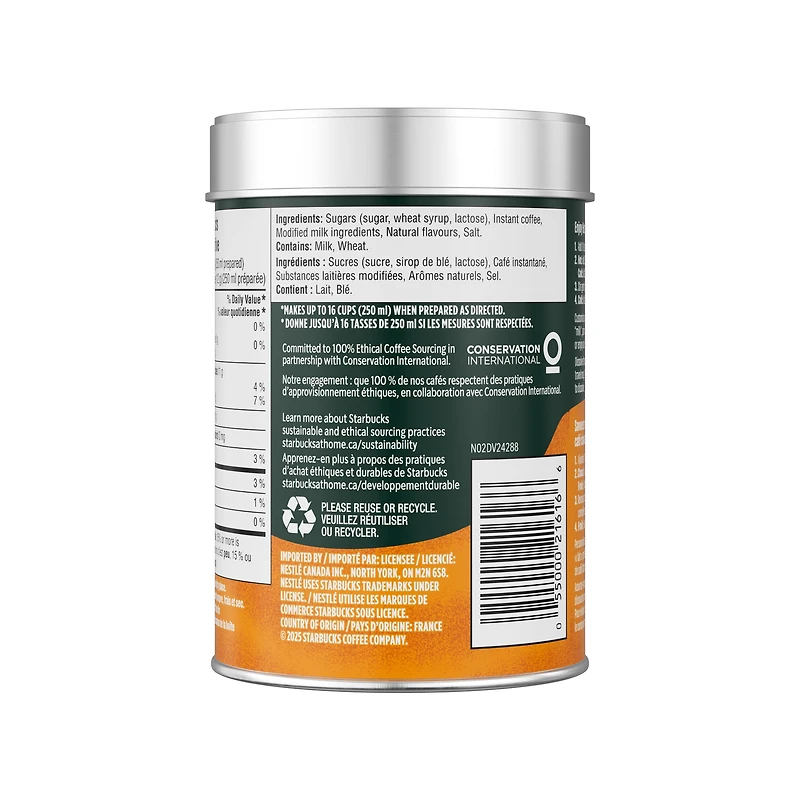 Starbucks Crema Collection Salted Caramel Premium Instant Coffee Mix, Enjoy Hot or Iced