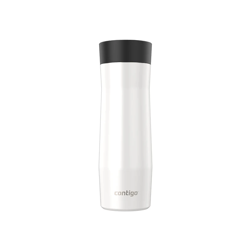 Tasse de voyage en acier inoxydable à isolation sous vide Contigo AUTOSCELLABLE West Loop 3.0 avec couvercle facile à nettoyer, 591 ml (20 oz), Sel perle givrée
