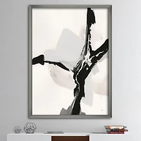 Designart Abstract Neutral III Framed Wall Art