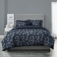Wabasso Blue Leaf Queen Bed-in-a-Bag