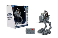 Marcheur AT-RT télécommandé Star Wars Imperial Remnant avec Mandalorien et Grogu, jouet de 33 cm avec sons et lumières, par Jada Toys