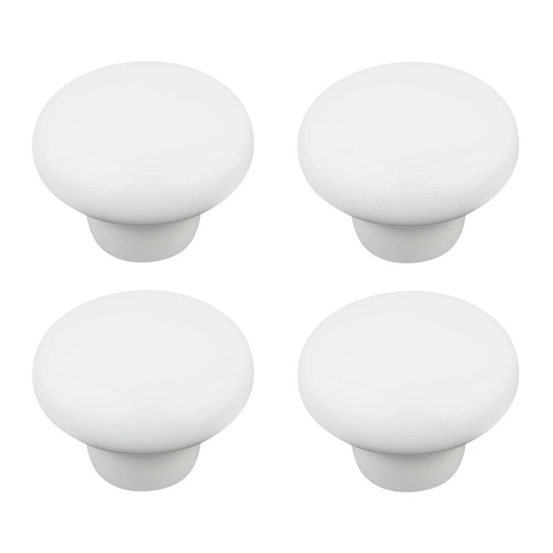 Era Céramique Paquet de 4 Bouton Blanc 1.18 x 1.18 x 1.14 po.