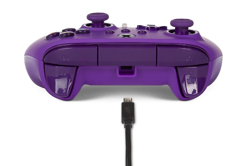 Manette filaire améliorée pour Xbox Series X|S de PowerA – Pourpre royale