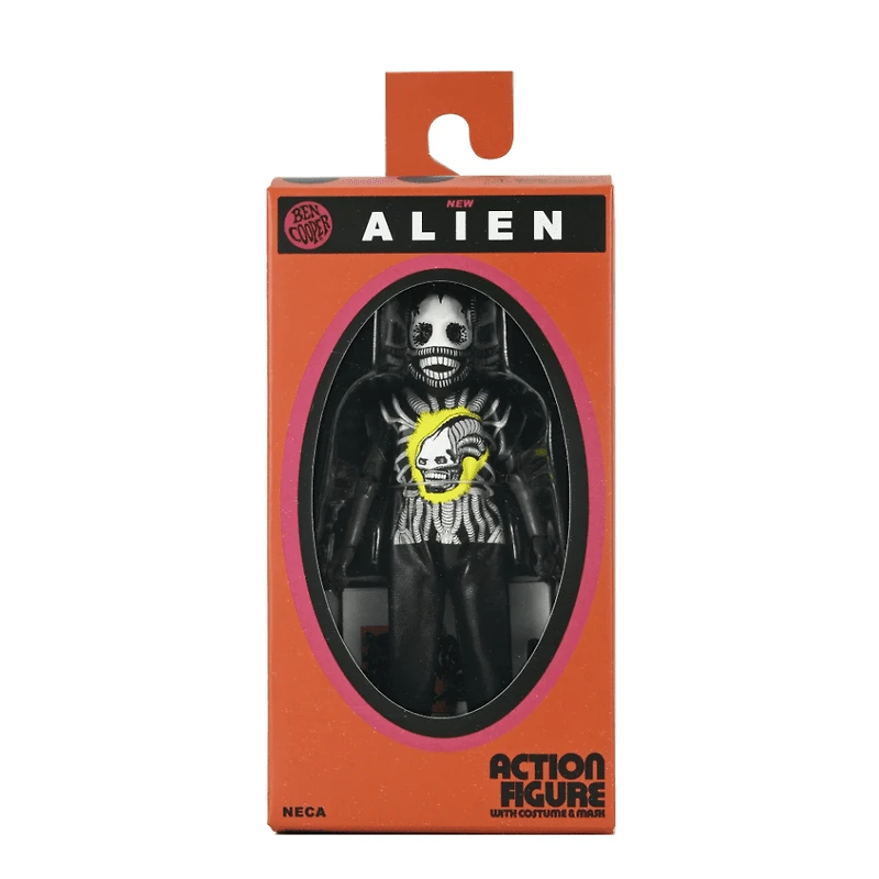 NECA Aliens : Figurine articulée Xénomorphe déguisé (Ben Cooper) avec sac de bonbons (15 cm)