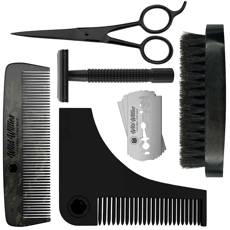 Wild Willies , The Expert Trousse de Soins pour la Barbe, Outils d'Entretien pour la Barbe, Trousse