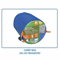 Ozark Trail 5C Rectangular Sleeping Bag, 75"(L) x33" (W), Temp Rating +41℉/+5℃, Polyester Outer,  Blue
