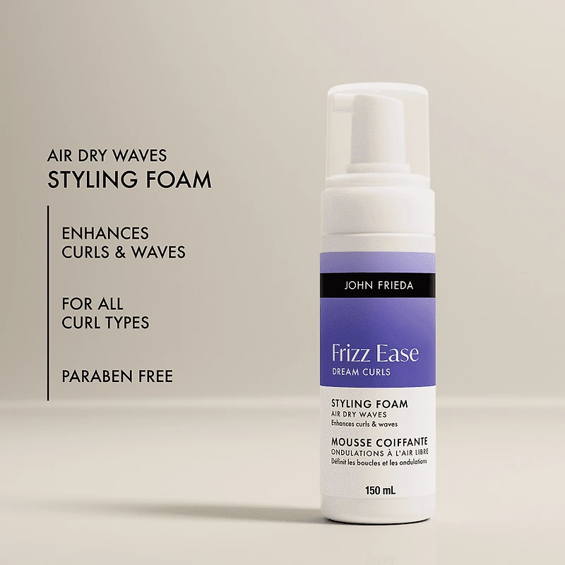 John Frieda Frizz Ease Dream Curls Ondulations à l'Air Libre Mousse Coiffante