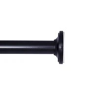 Mainstays 28 in. - 60 in. Tension Rod, 5/8 in. Diameter, In Black
