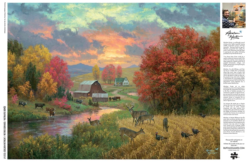 Buffalo Games Golden Retreat 1000-Piece Interlocking Jigsaw Puzzle