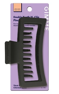 Gimme Extra Large Rectangle Claw Clip For Thick Hair, Black