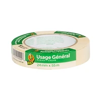 Ruban-cache d’usage général de marque DuckMD – Beige, 24 mm x 55 m Ruban de masquage