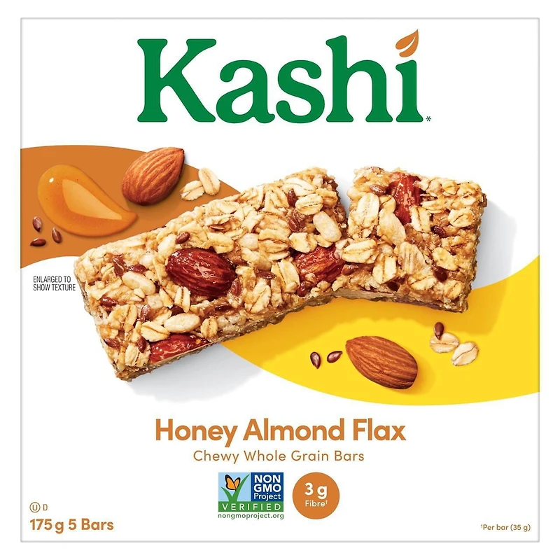 Kashi Whole Grain Bars, Honey Almond Flax, 175g, 5 bars, 175g, 5 bars
