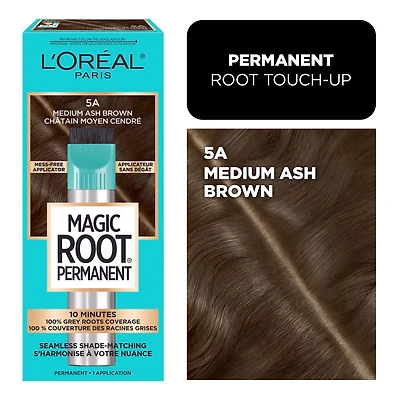 L'Oréal Paris Magic Root Permanent Hair Dye, Permanent Root Touch Up, 100% Grey Coverage, 1un