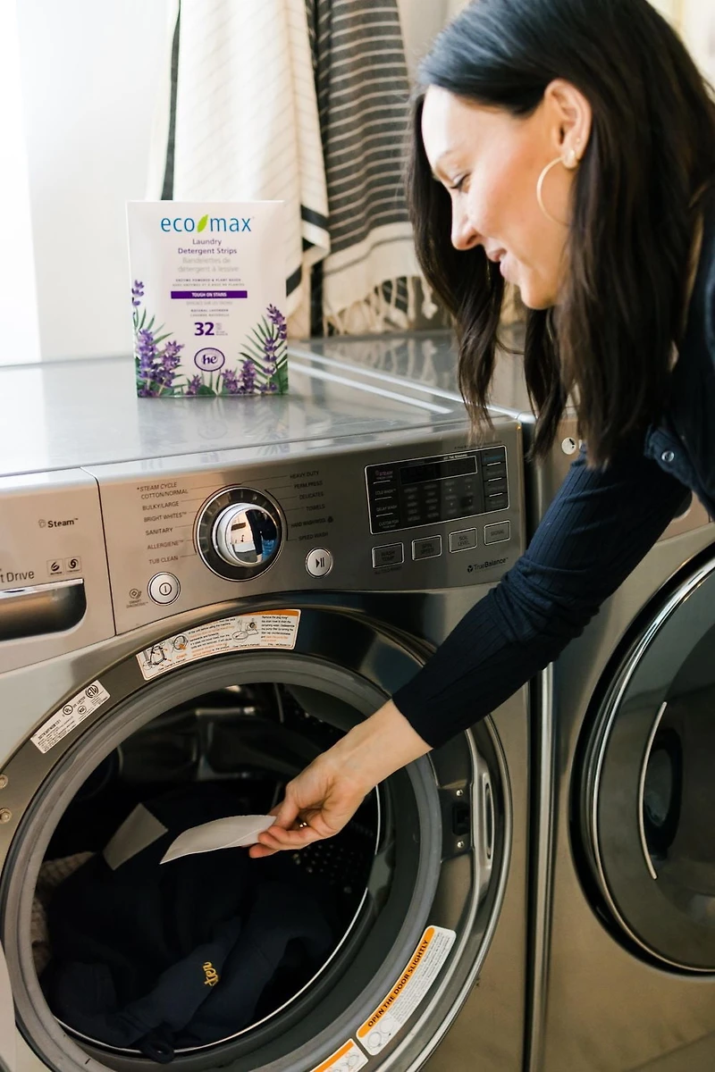 Eco-Max Fragrance Free Laundry Detergent Strips, Eco Friendly Choice for Laundry
