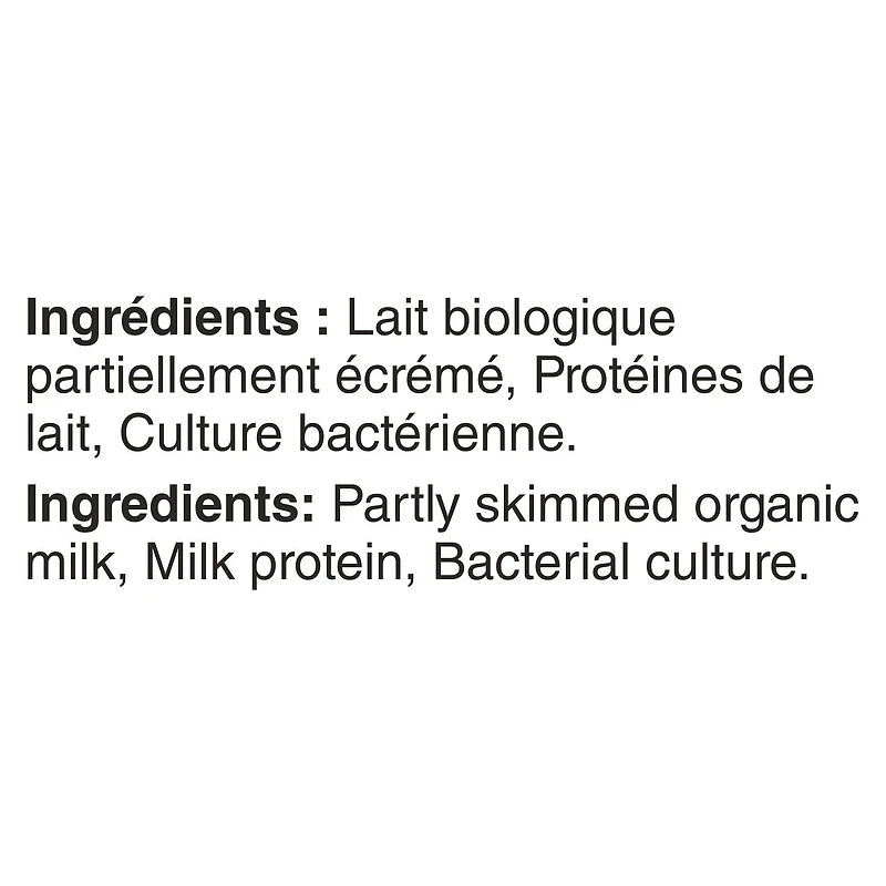 Liberté Classique Organic Plain 2% MF Yogurt