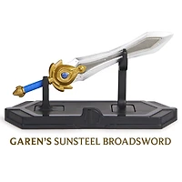 League of Legends, Official Garen’s Sword True Metal Weaponry Collectible with Display Base, First Edition Collectible Grade, Premium Details, Tabletop Size, Ages 12 and Up, Collectible Sword