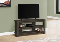 Monarch Specialties Tv Stand, 42 Inch, Console, Media Entertainment Center, Storage Shelves, Living Room, Bedroom, Laminate, Brown, Contemporary, Modern