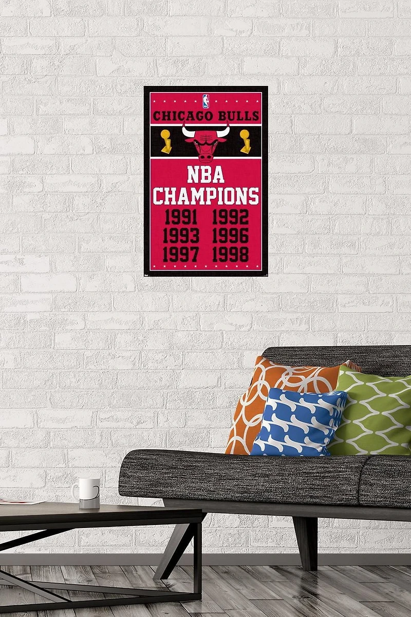 NBA Chicago Bulls - Champions 13 Wall Poster, 14.725" x 22.375"
