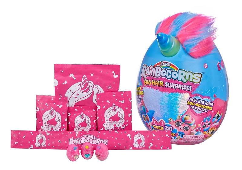 Surprise des Rainbocorns aux cheveux longs