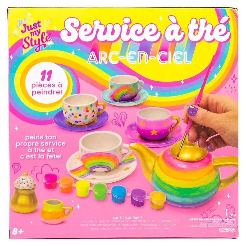 Just My Style® Service à thé arc-en-ciel 8 ans et plus