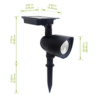 Mainstays 60 Lumen Solar Spotlight, Solar  60L Spotlight