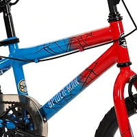 Vélo Spiderman de Huffy Marvel, 18 pouces pour garçons, rouge et bleu