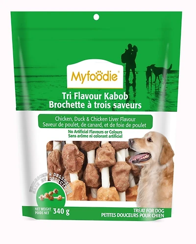 Myfoodie Tri Flavour Kabob Dog Treat
