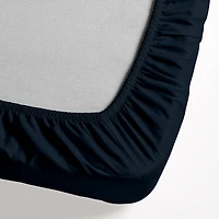hometrends 300 TC Brushed Percale Fitted Sheet, HOME TRENDS PL HT 300TC FITT BLK Q