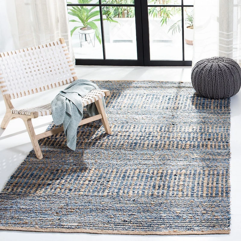 SAFAVIEH Cape Cod Gladwyn Braided Striped Jute Area Rug