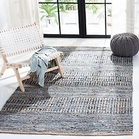 SAFAVIEH Cape Cod Gladwyn Braided Striped Jute Area Rug