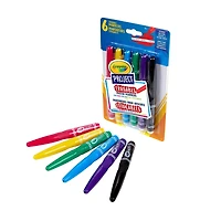 Crayola Project Erasable Poster Markers, 6 Count, Bold colours that you can erase