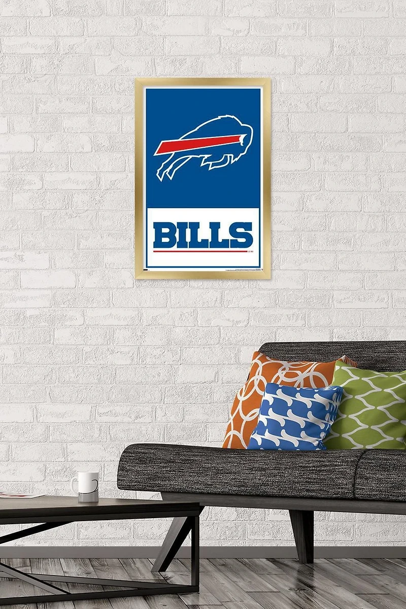 NFL Buffalo Bills - Logo 21 Wall Poster, 14.725" x 22.375" Framed