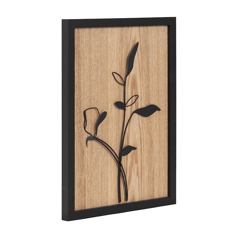 hometrends Floral Framed Wire Art