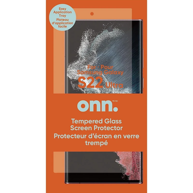 onn. Samsung Galaxy S22 Ultra Screen Protector