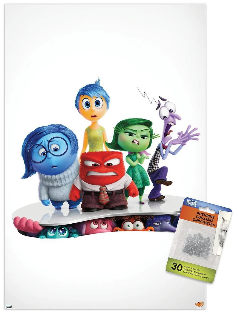 Disney Inside Out 2 - One Sheet Wall Poster, 14.725" x 22.375" Framed