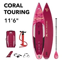 Aqua Marina - CORAL 11' 6" Touring Inflatable Stand Up Paddle Board (iSup)