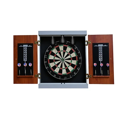 Ensemble cible de fléchettes et armoire Geneva