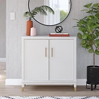 CosmoLiving by Cosmopolitan Westerleigh, armoire d'appoint à 2 portes, noir