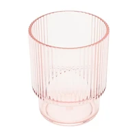 Hometrends Tinted Acrylic Ribbed Lowball Tumbler Assorted Colour, 1 pc