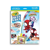 Crayola Color Wonder Mess-Free Metallic Paper & Markers Kit, Spidey & Friends, Mess-free colouring
